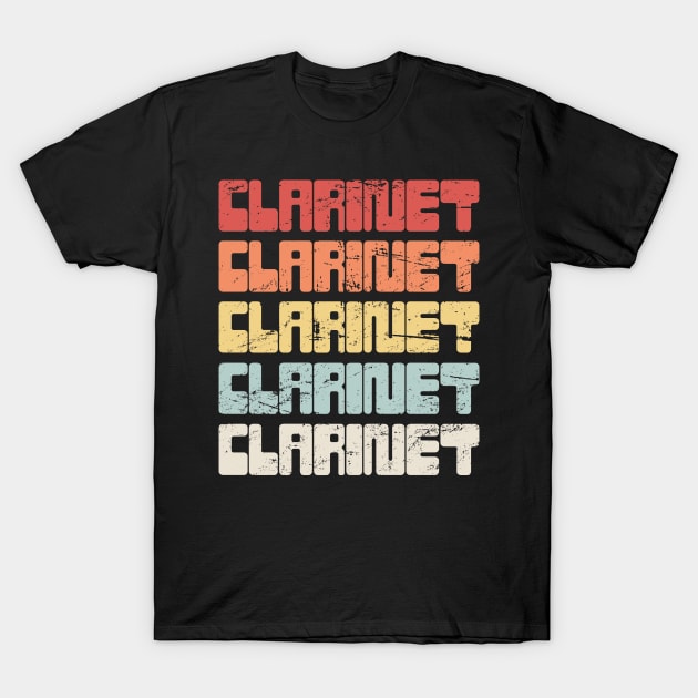 Vintage 70s CLARINET Text T-Shirt by MeatMan